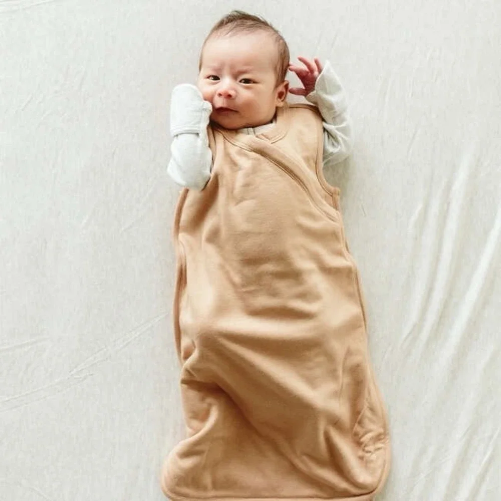 NEW Goumi Kids Slumber Sleepbag Sandstone Size 0-3 Months Baby Sleep Sack Bamboo